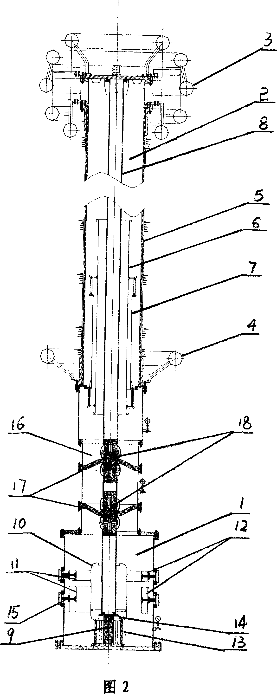 Extra-high voltage reference capacitor