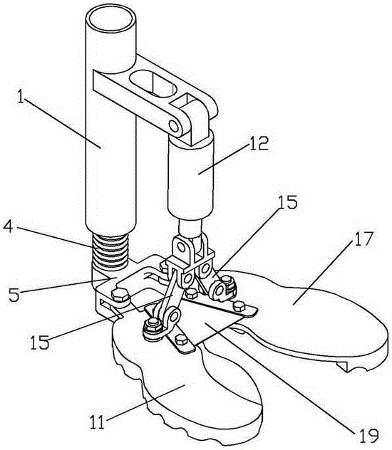 Self-adaption sand land biomimetic mechanical foot