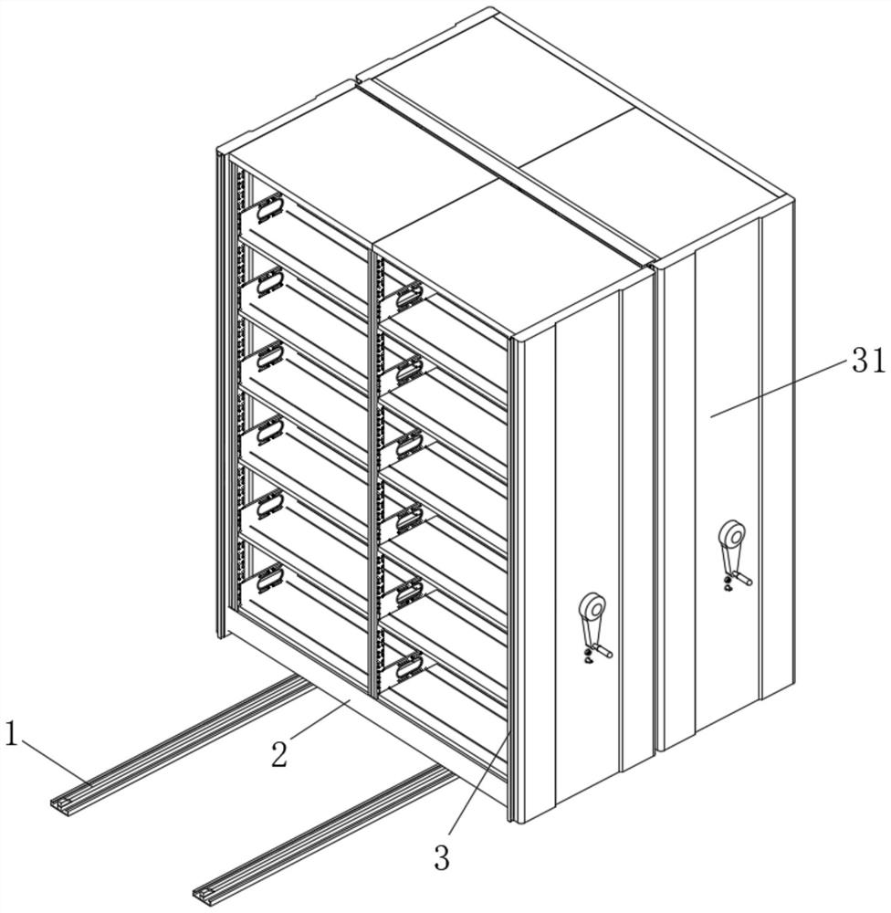 A compact rack chassis with anti-vibration locking function