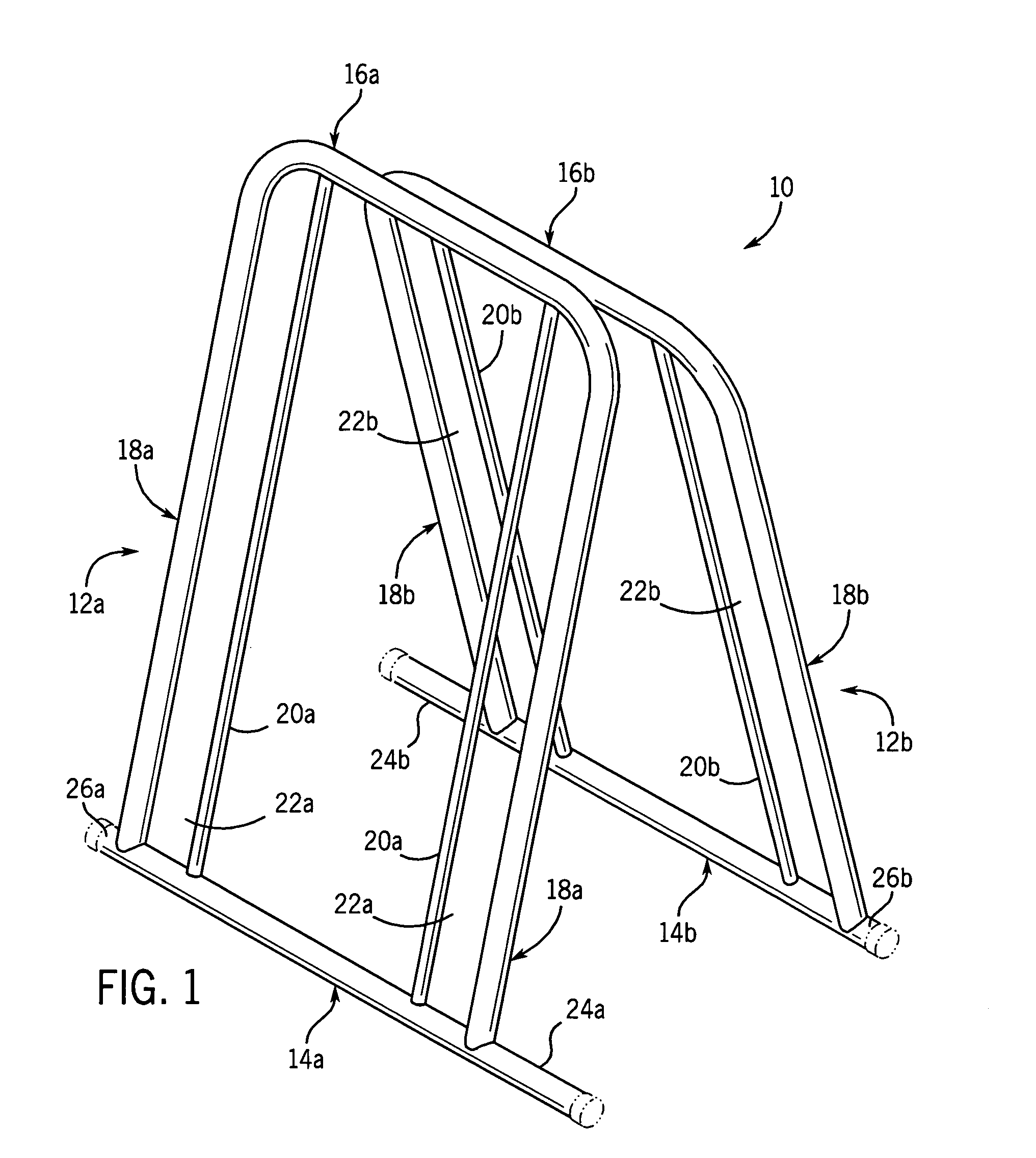 Collapsible stand for parking bicycles or the like