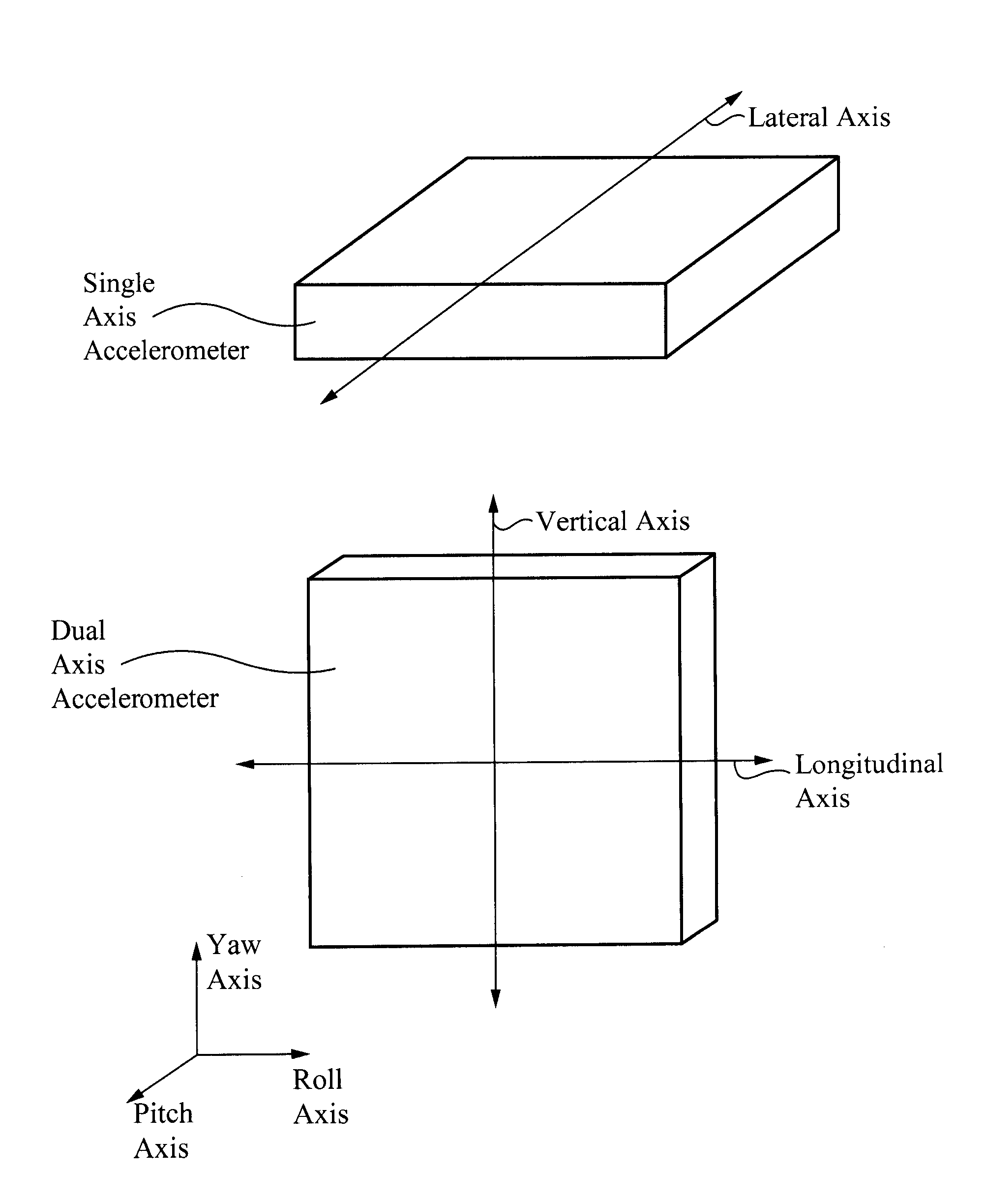 Absolute acceleration sensor for use within moving vehicles