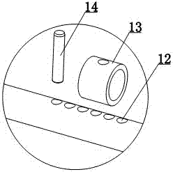 Sleeving maintenance-detection frame for spring-type brush roll