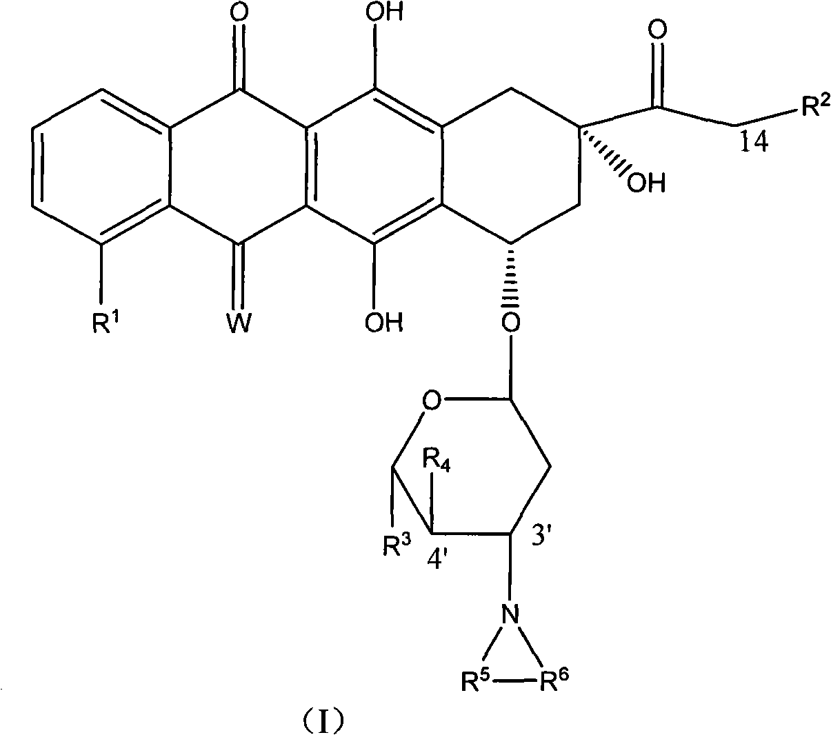 High-activity epirubicin derivative, preparation method thereof and application thereof