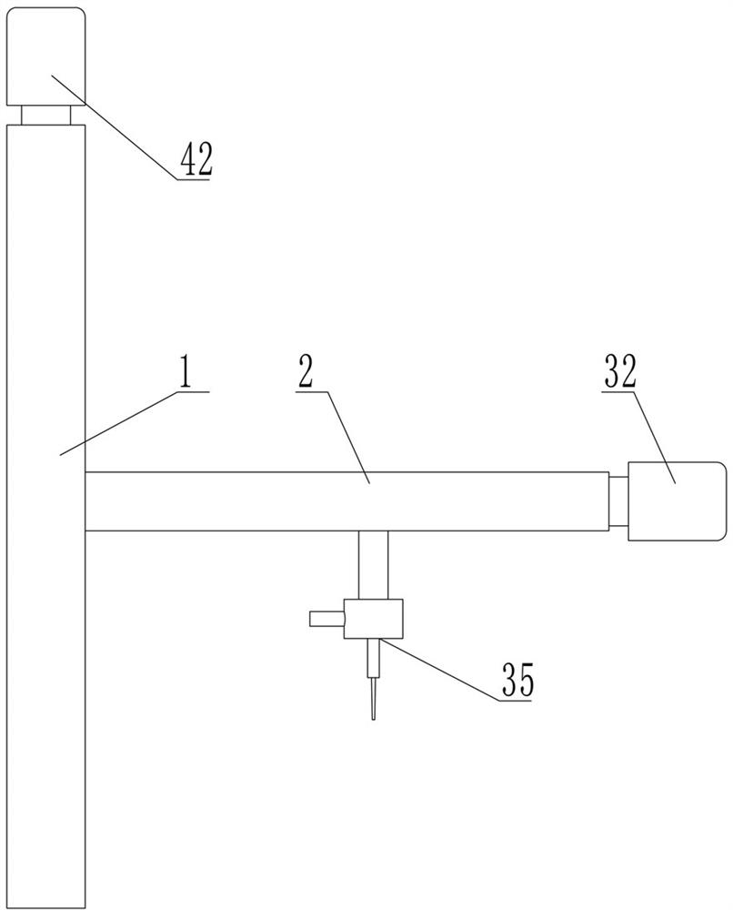 Water cutting knife nozzle and driving device for driving water cutting knife nozzle