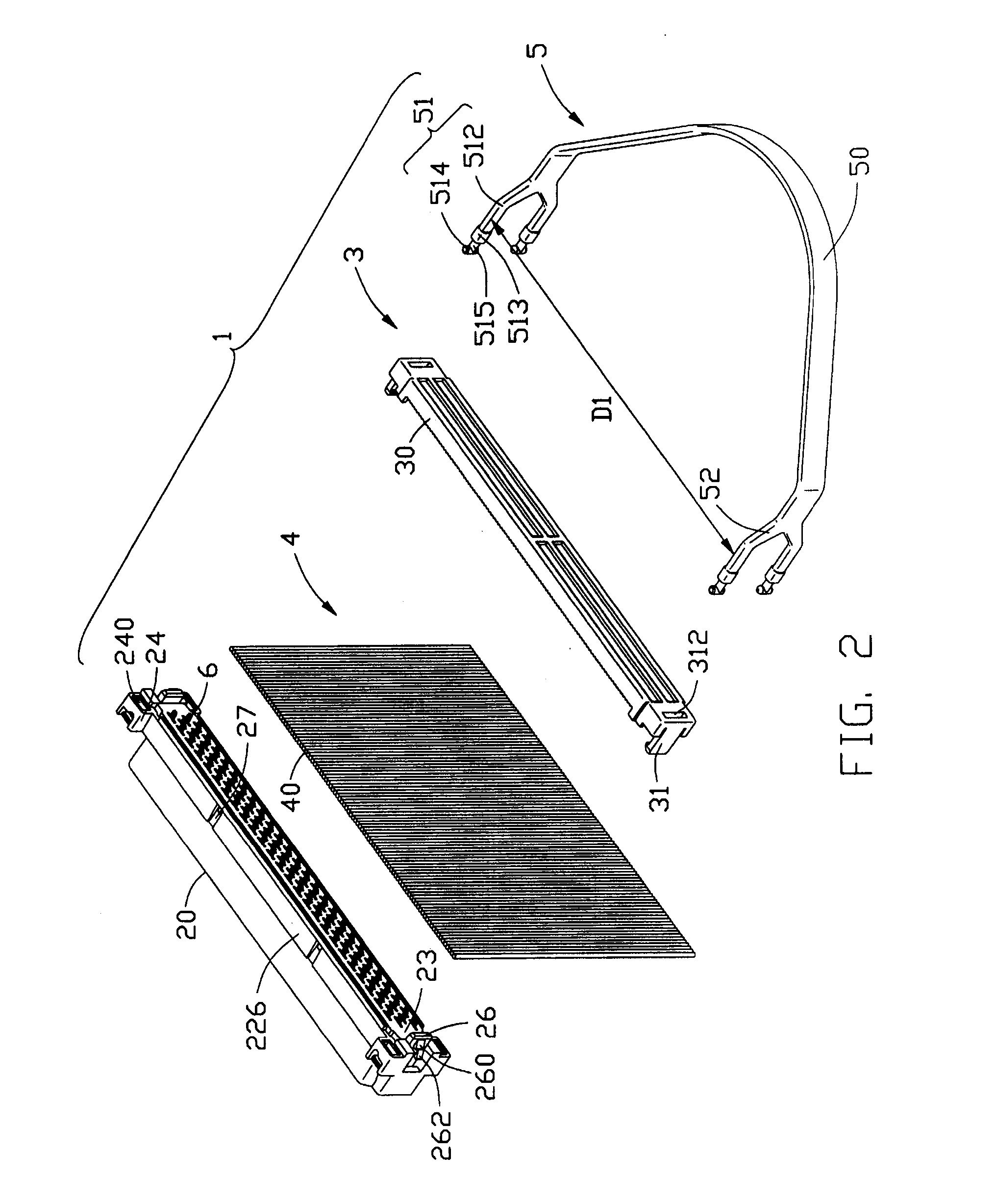 Cable end connector assembly having pull tab