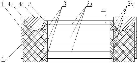 Compressed packer sealing cylinder for oil and gas fields