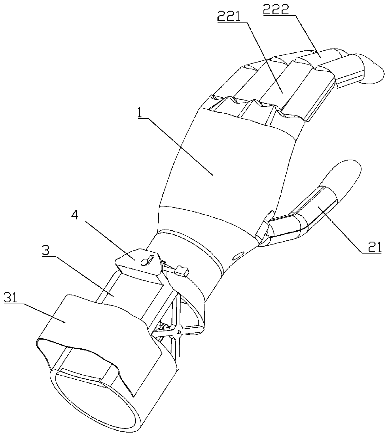 An orthopedic limb massage device