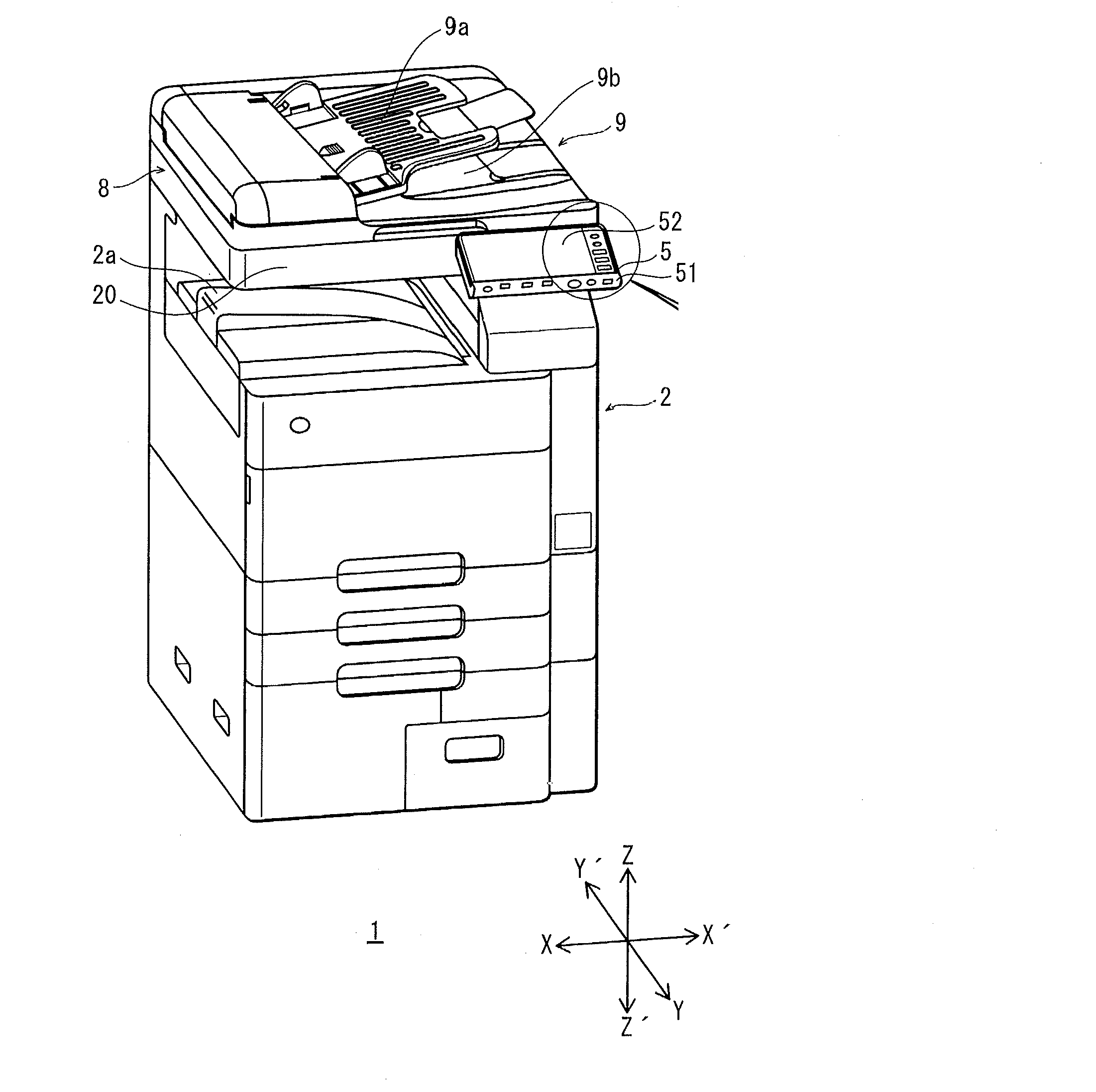 Image forming apparatus storing a stylus pen