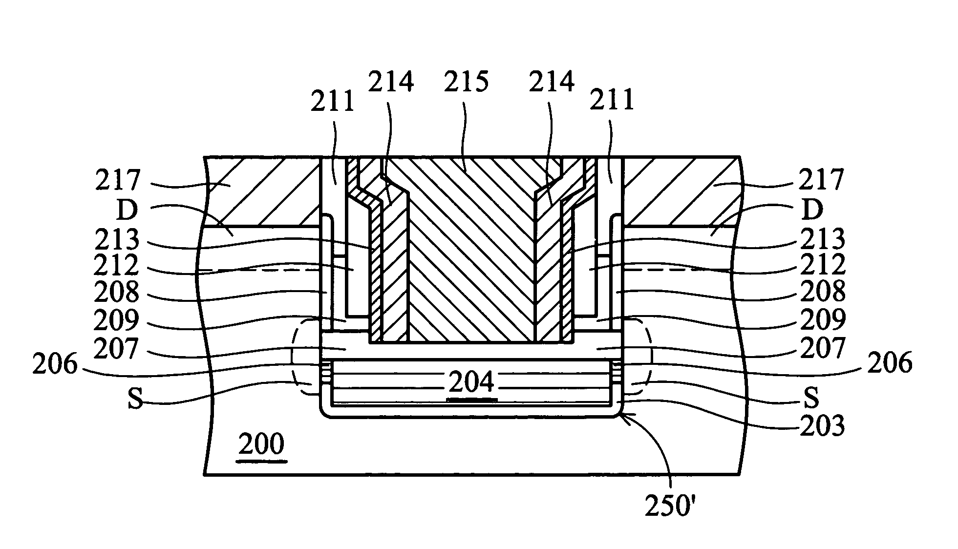 Stacked gate flash memory device and method of fabricating the same