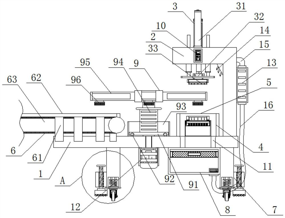 Hardware mold machining device