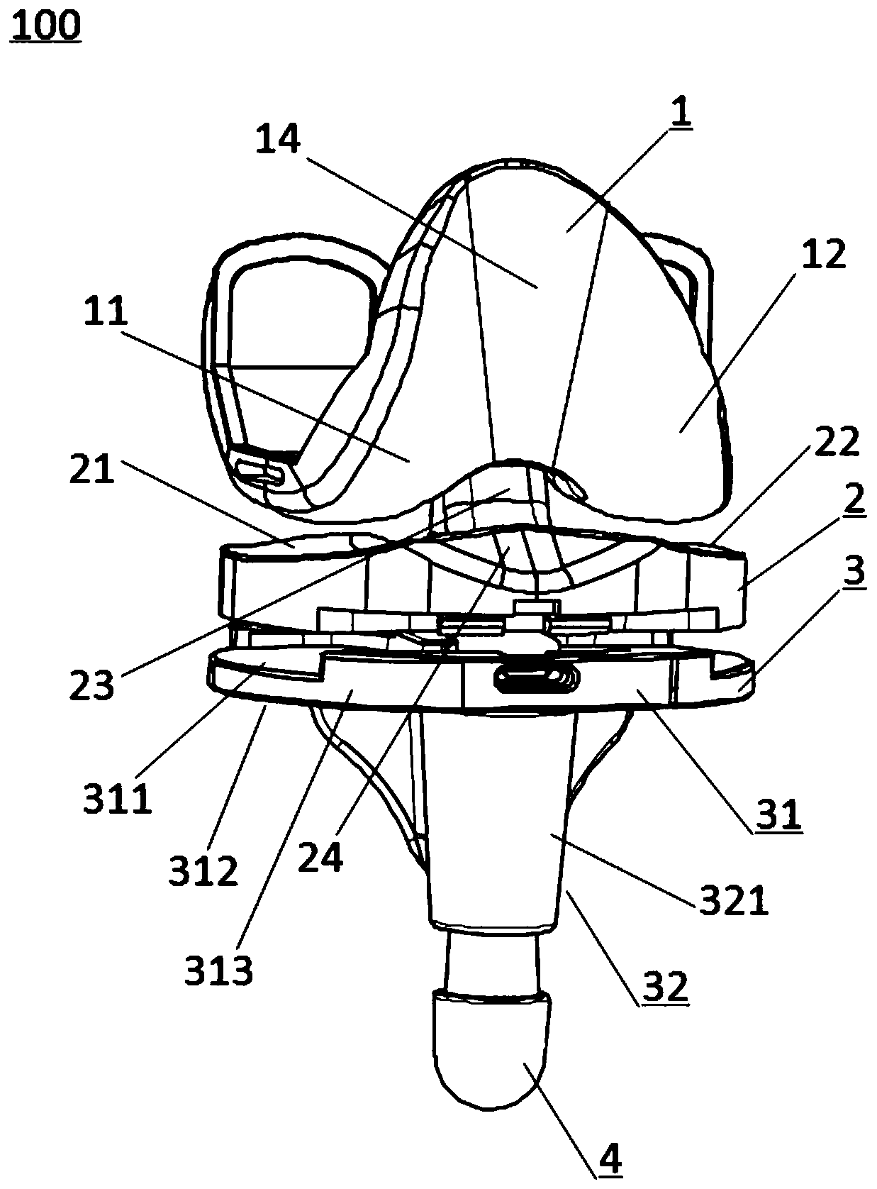 Knee joint prosthesis