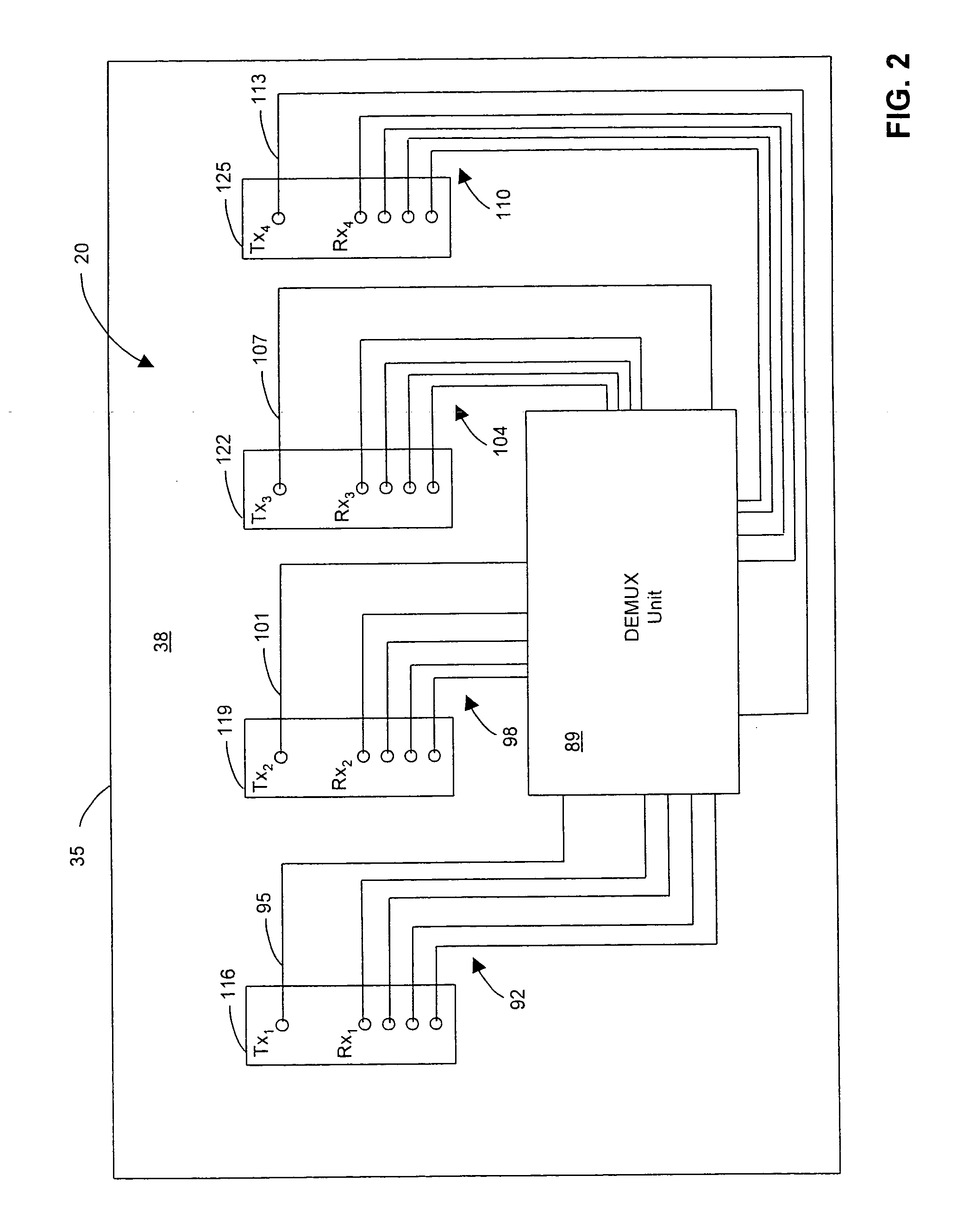 Optical interconnect system and method of communications over an optical backplane