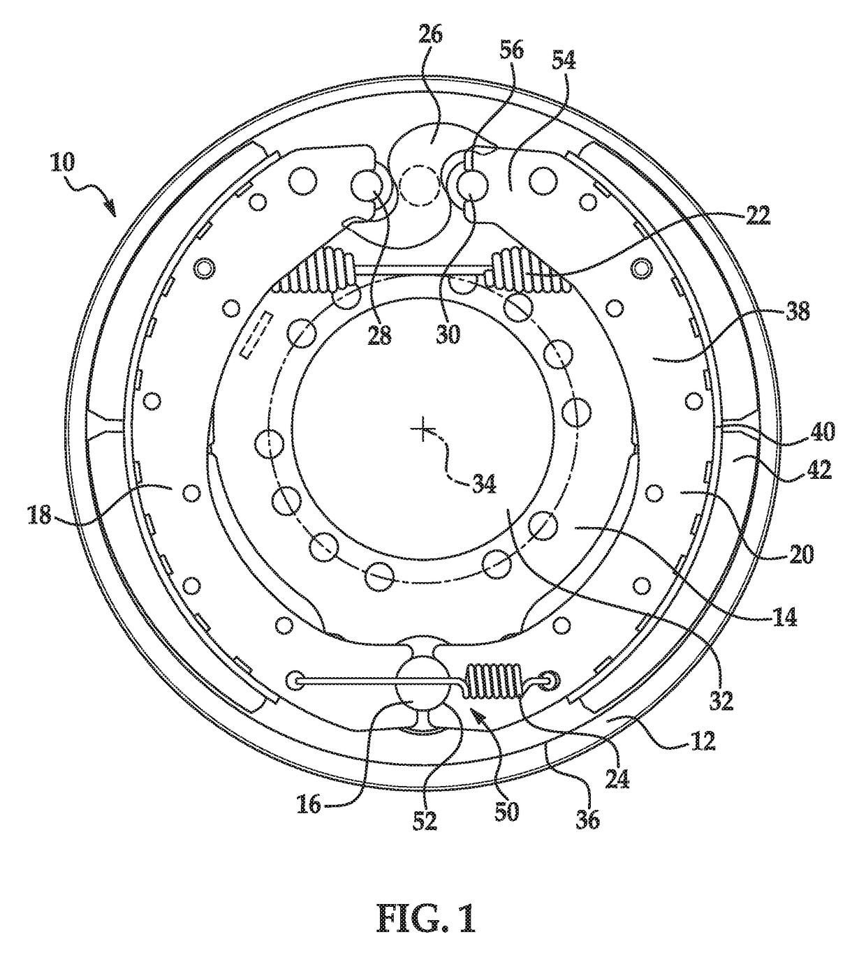 Noise dampening brake shoe for a drum brake