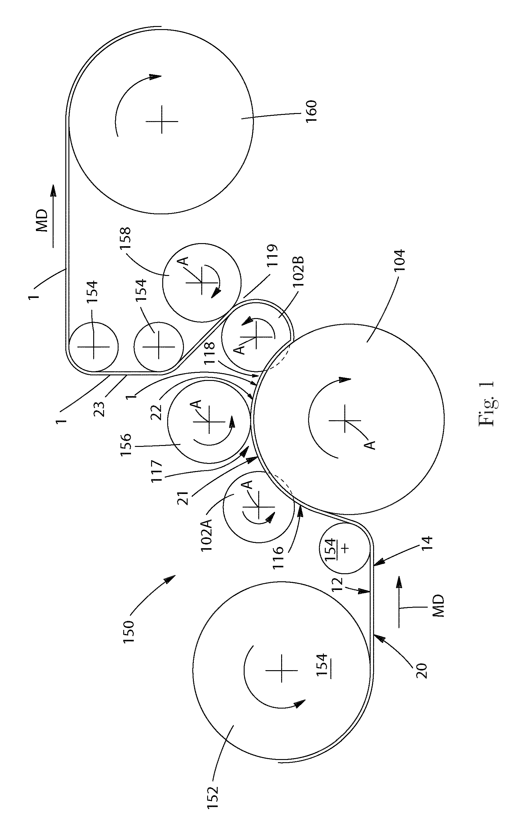 Structured Fibrous Web