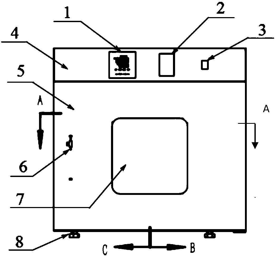 Internal rotation homogeneous reaction device with locating system