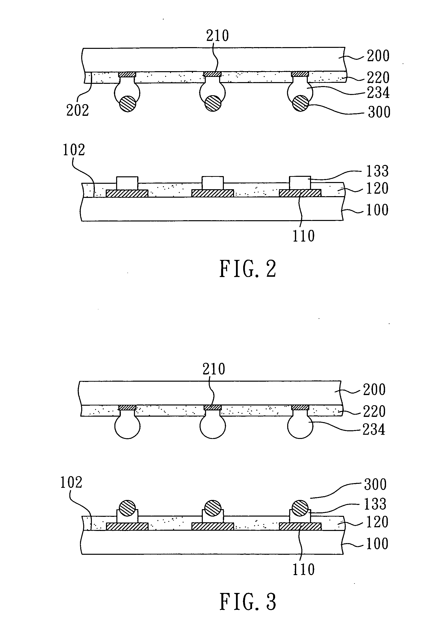 Flip-chip package structure, and the substrate and the chip thereof