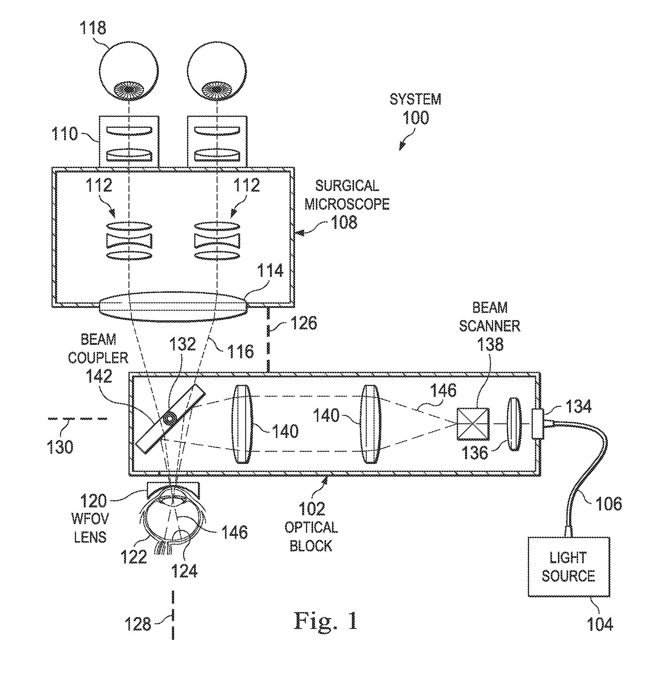 Movable wide-angle ophthalmic surgical system