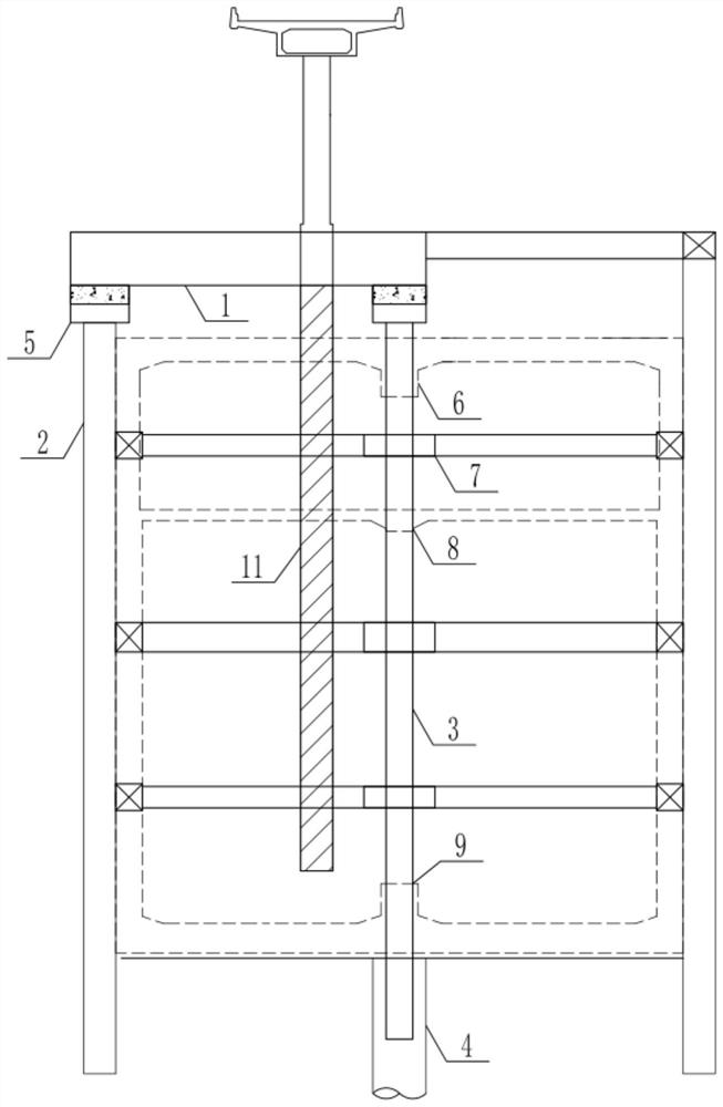 Pile foundation underpinning mechanism combined with subway station structure