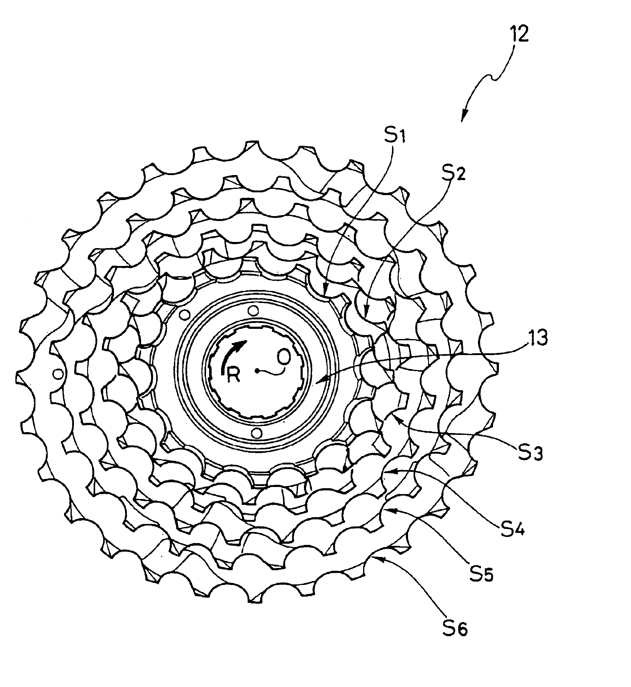 Top sprocket for a rear sprocket assembly and rear sprocket assembly for a bicycle