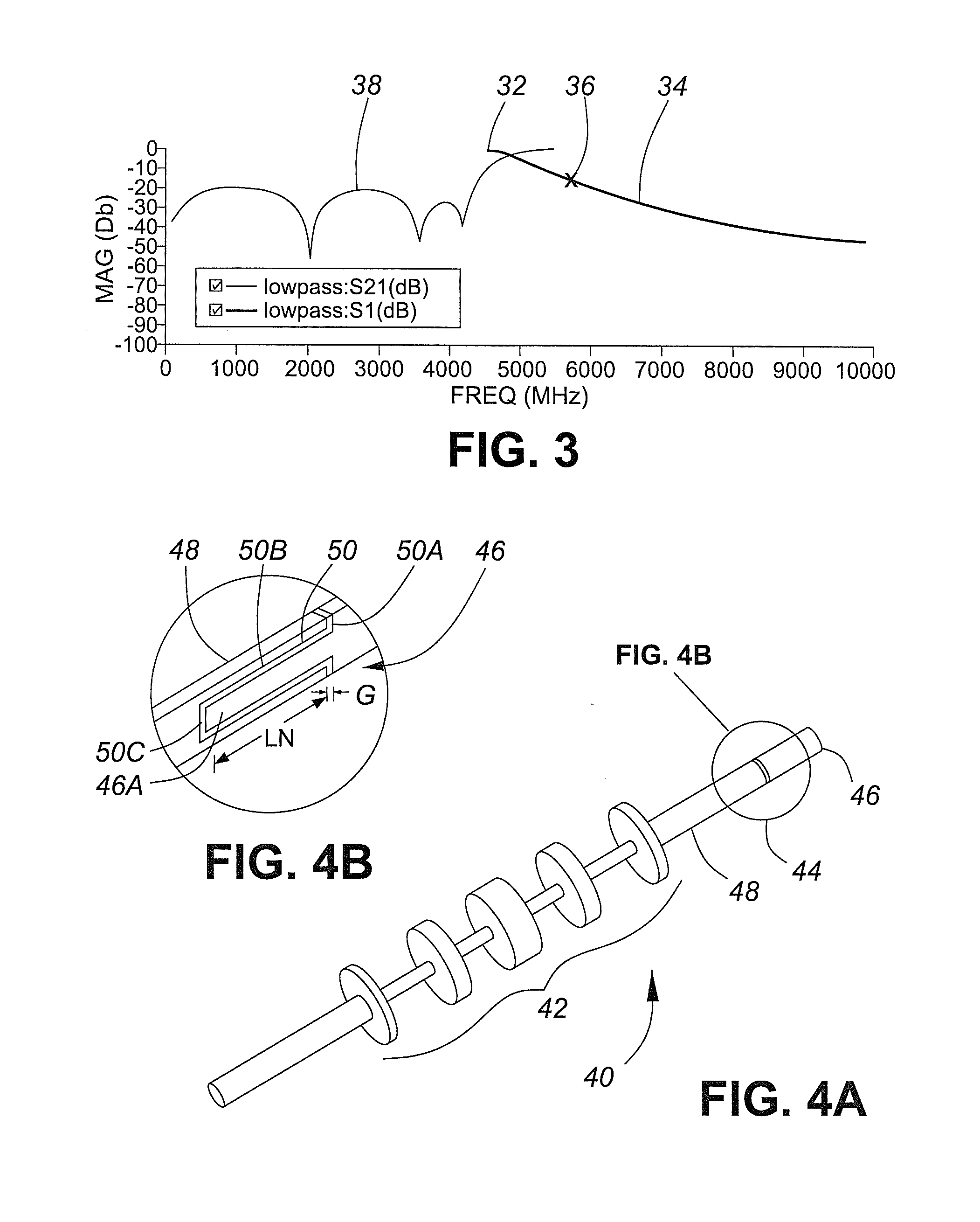 Low pass filter with embedded resonator