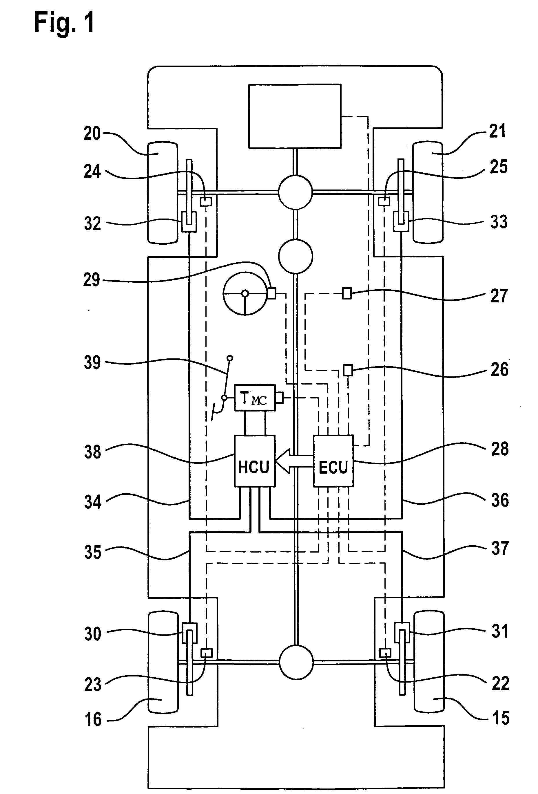 Method and device for stabilizing a vehicle combination