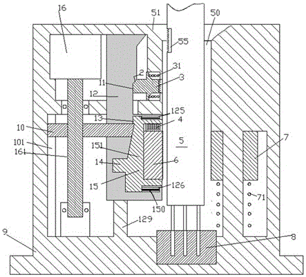 Wiring locking device for building mechanical equipment