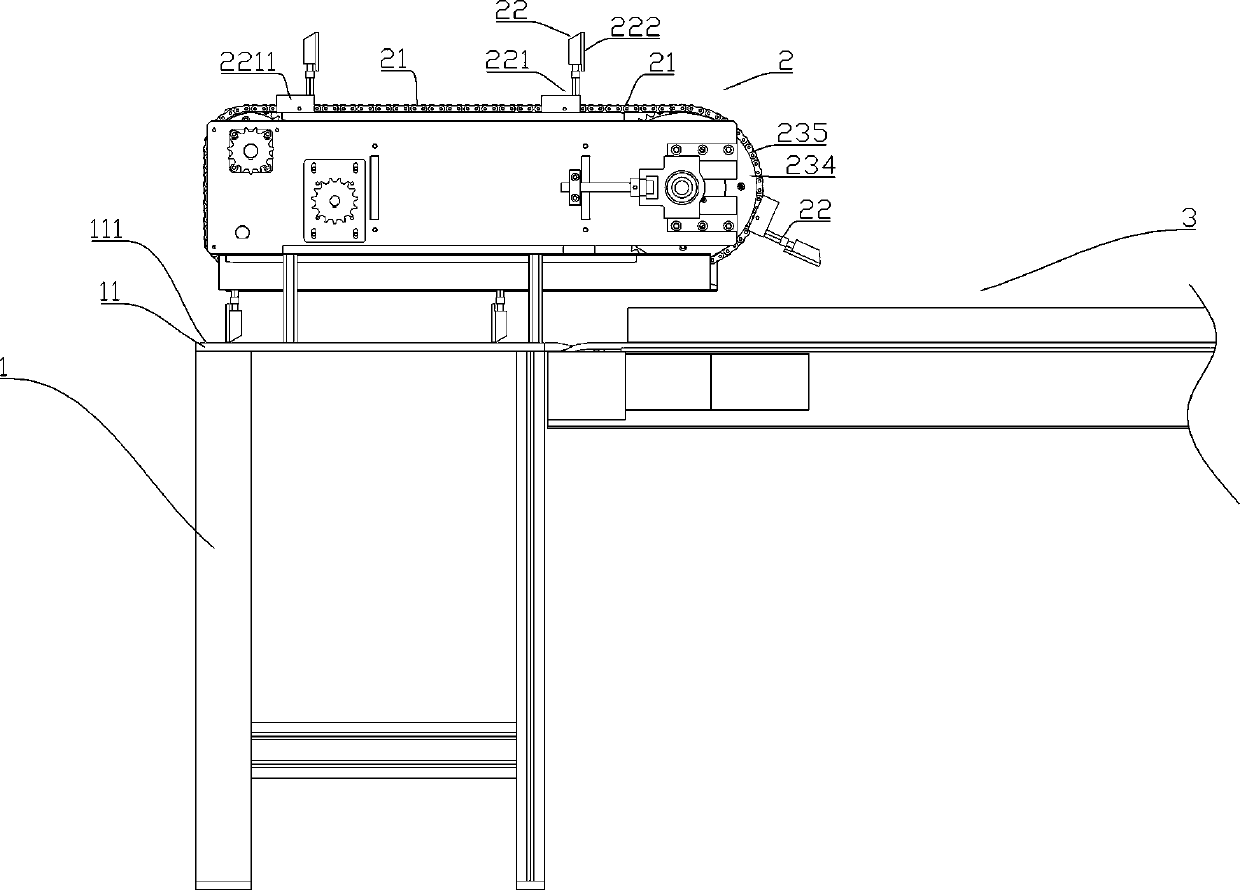 Bundled fine dried noodle flush device and fine dried noodle packaging line