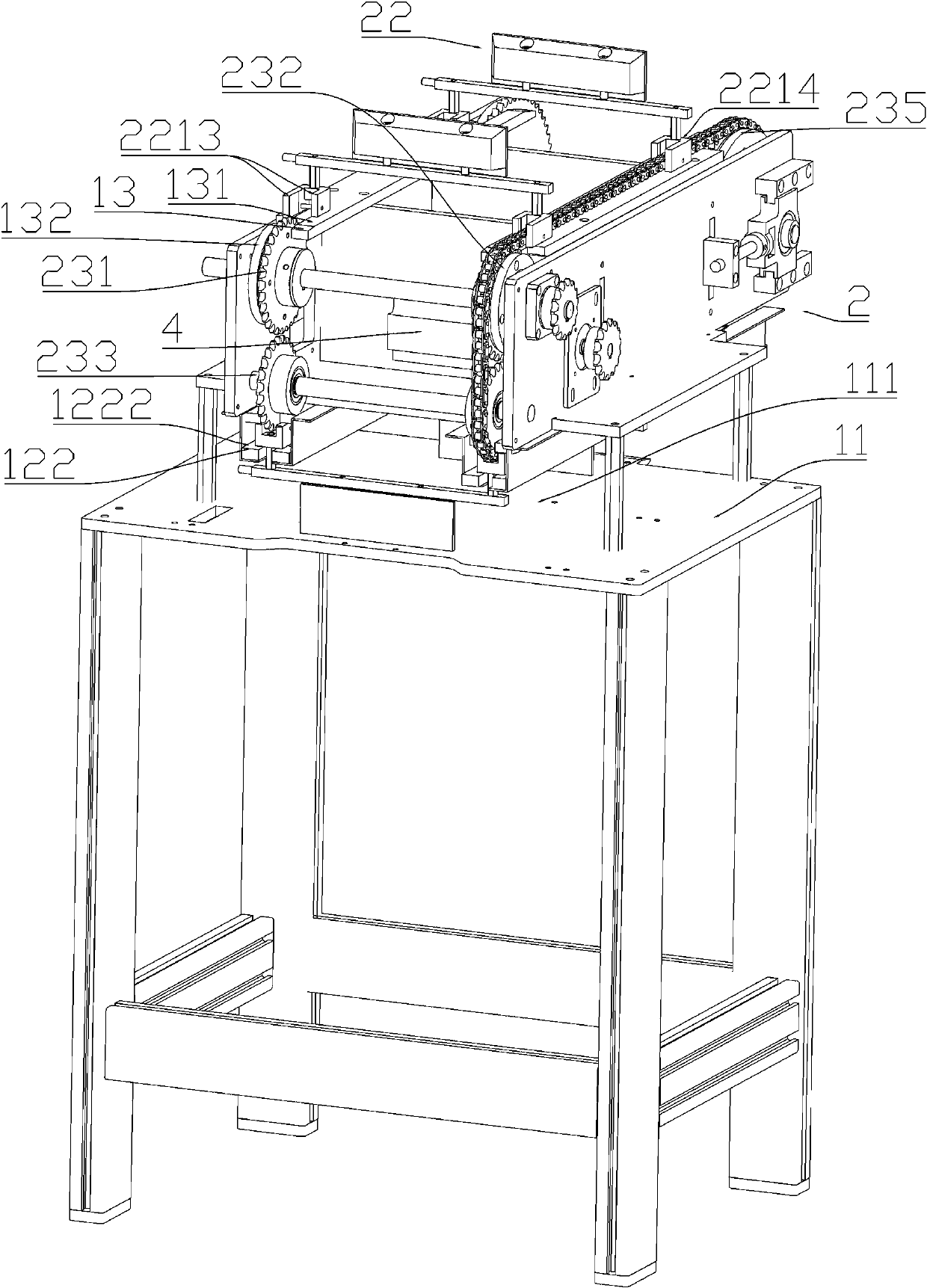 Bundled fine dried noodle flush device and fine dried noodle packaging line