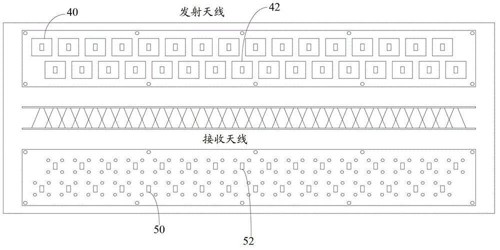 Multichannel transmission system of millimeter-wave signals