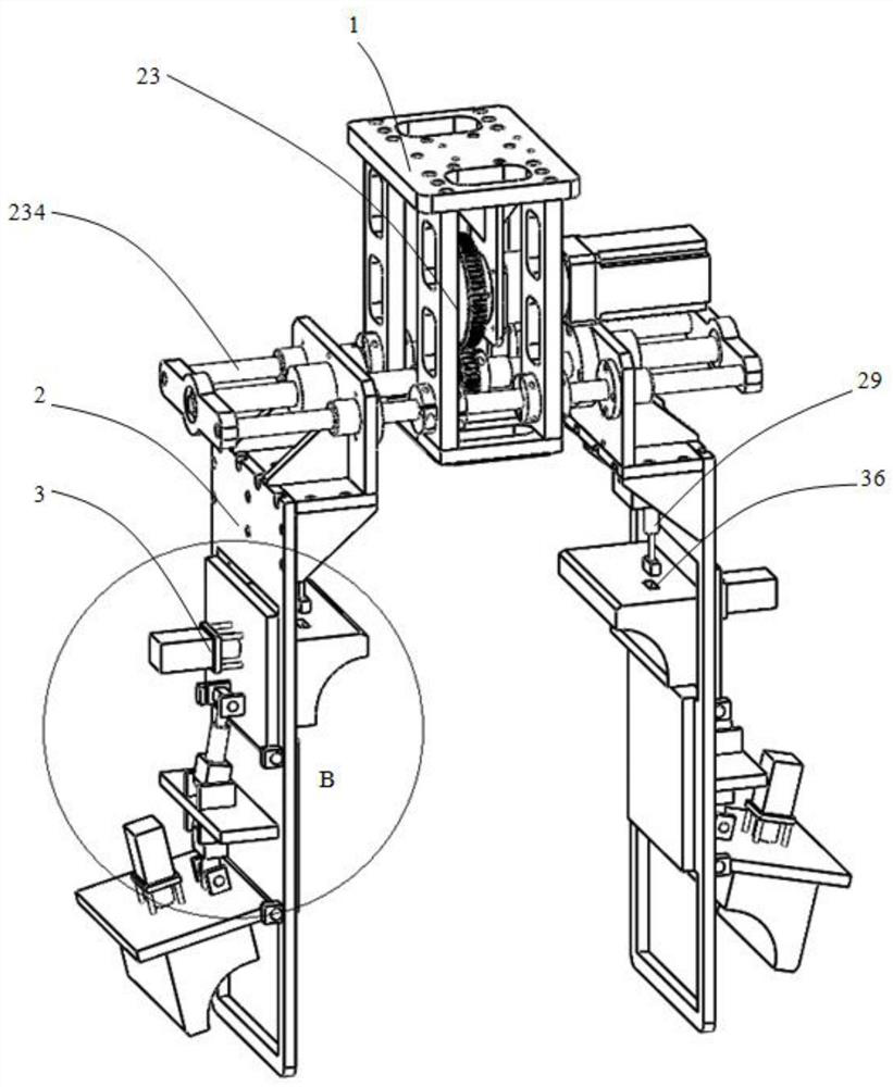 Adjustable and deformable clamping arm for industrial robot