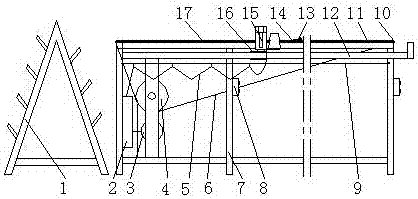 Fireproof cord fabric desk type sewing device