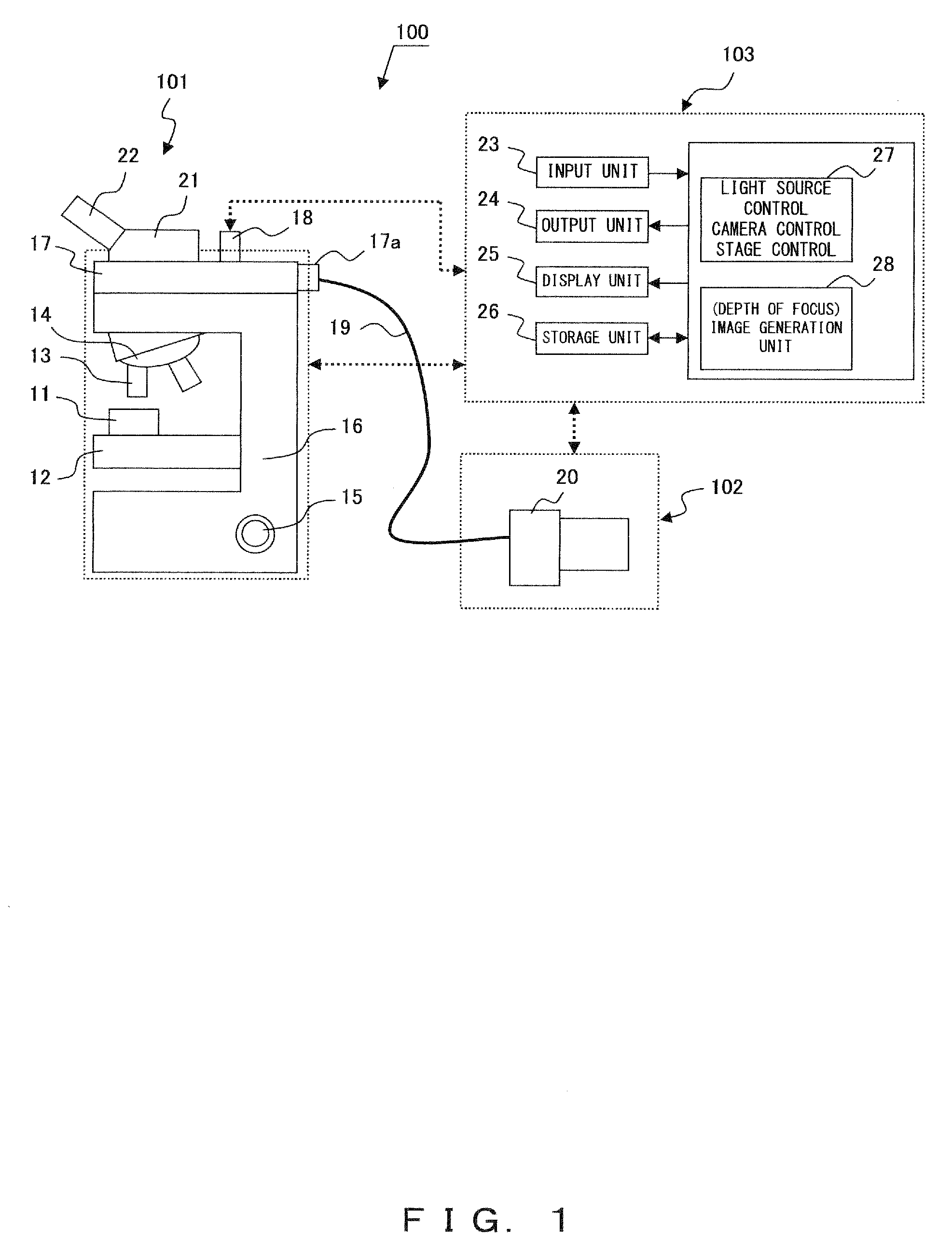 Microscope apparatus and focal-depth enlarged image generation method used therefor