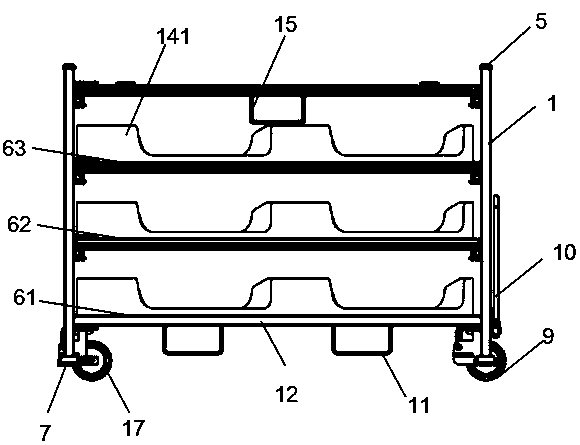 Turnover appliance for automobile fuel tank