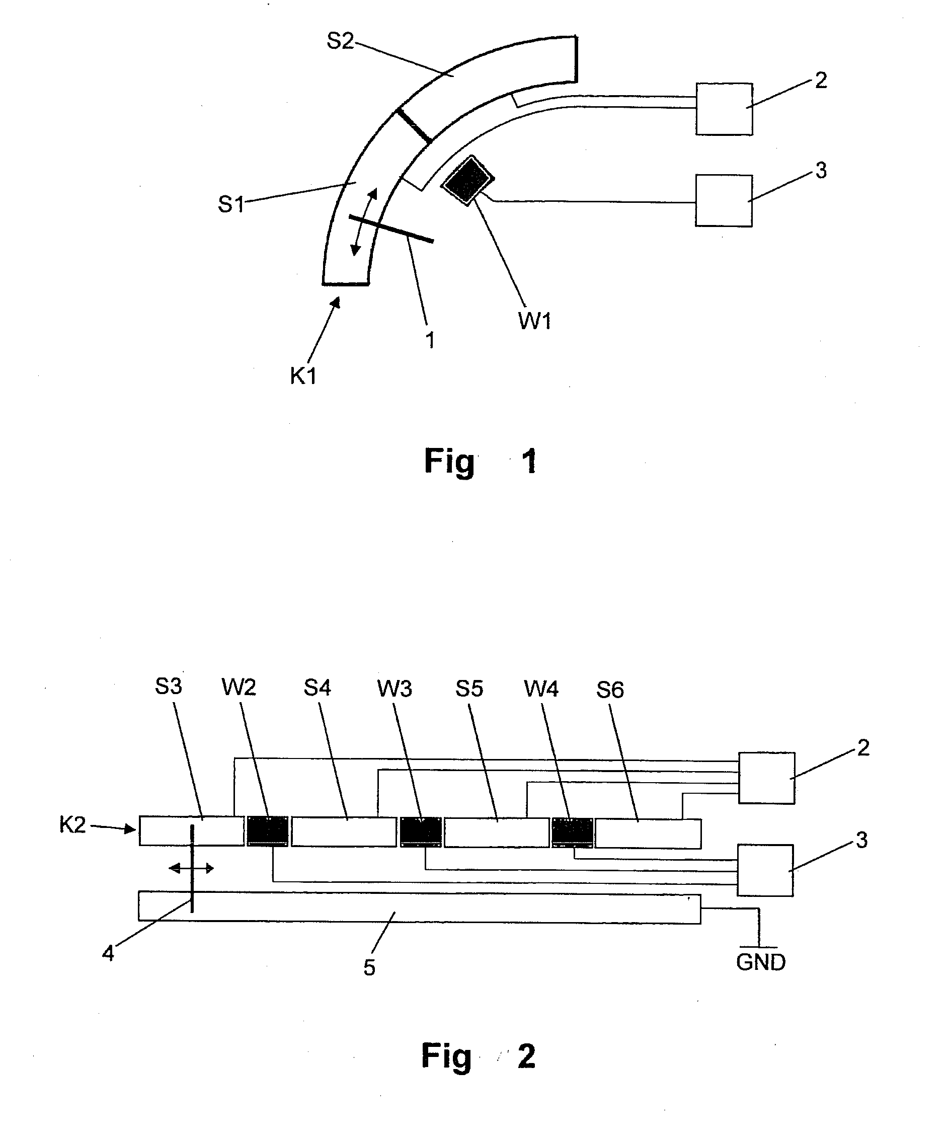 Operating element with wake-up functionality