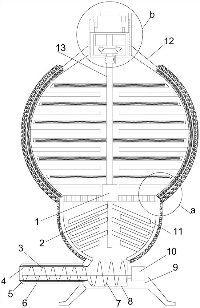 Mixing device for electronic packaging high-thermal-conductivity material