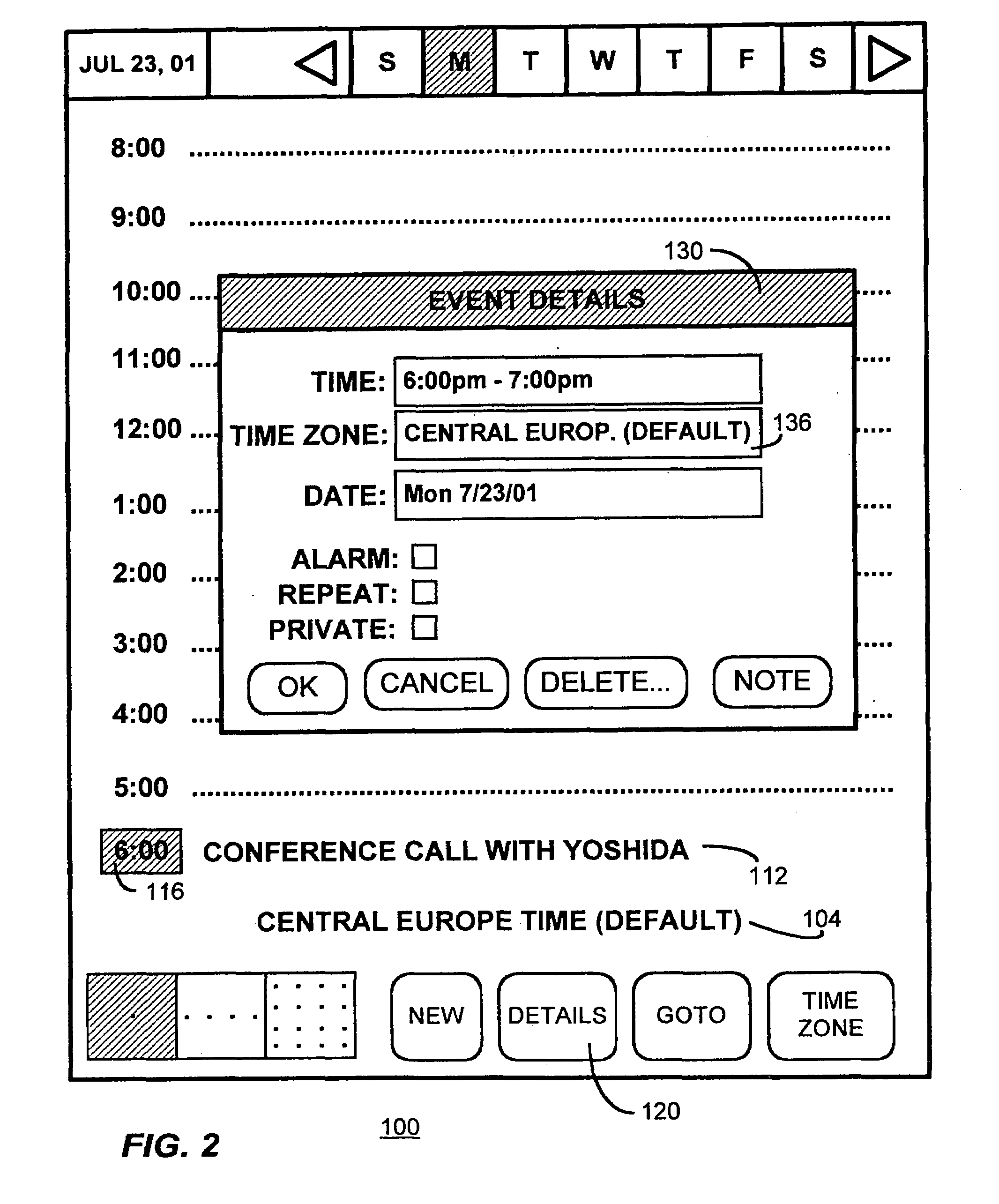 Time zone management