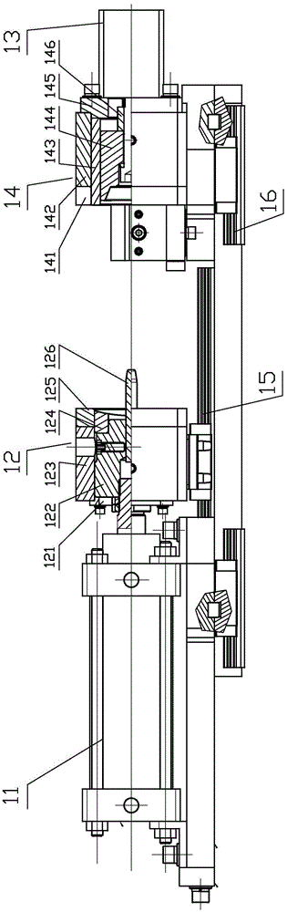 Rear axle lining press-fitting machine