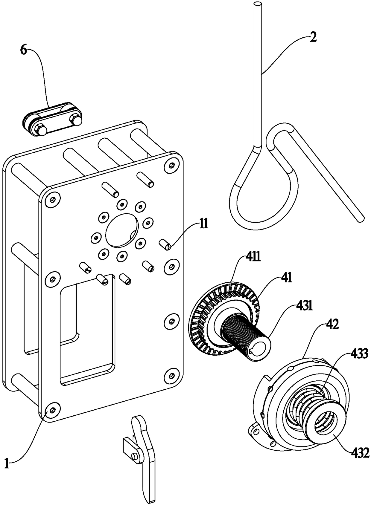 Axial compression slow descending device