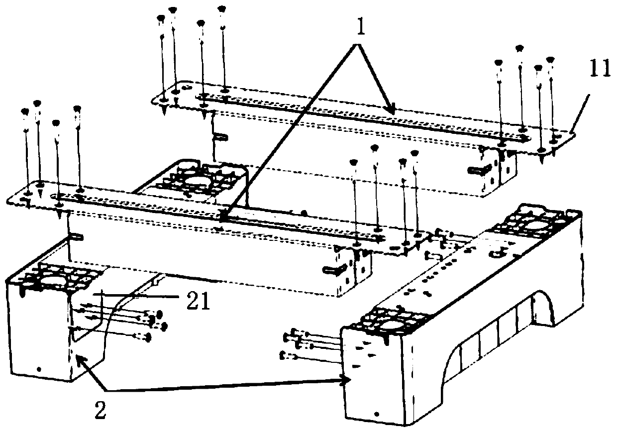 Platform device used for washing machine