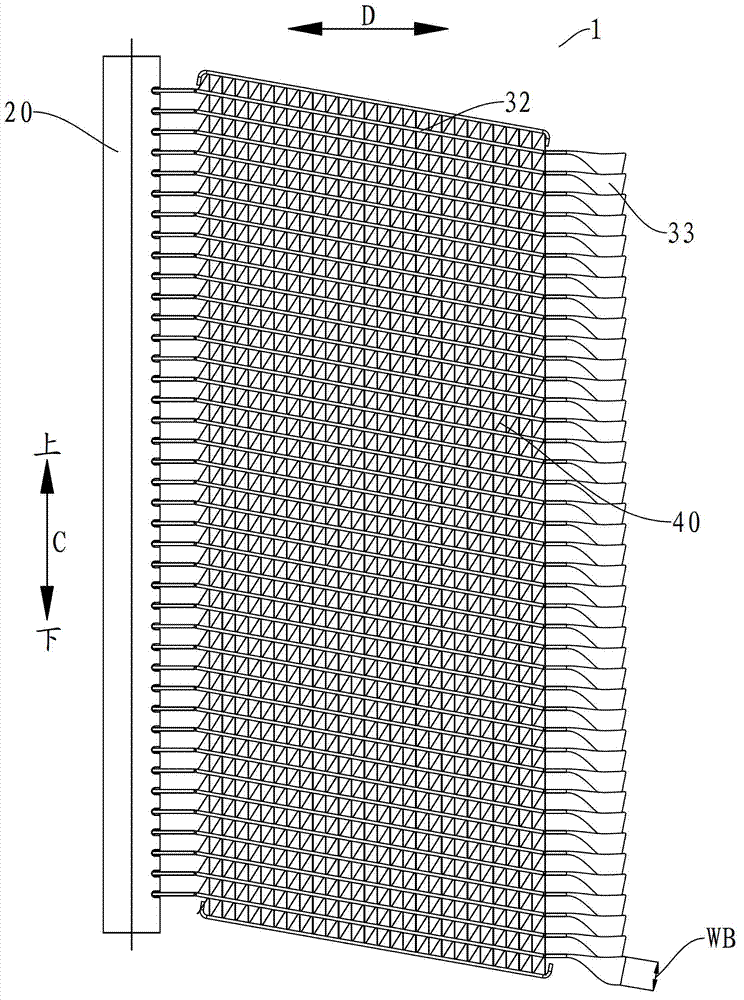 Bending type heat exchanger