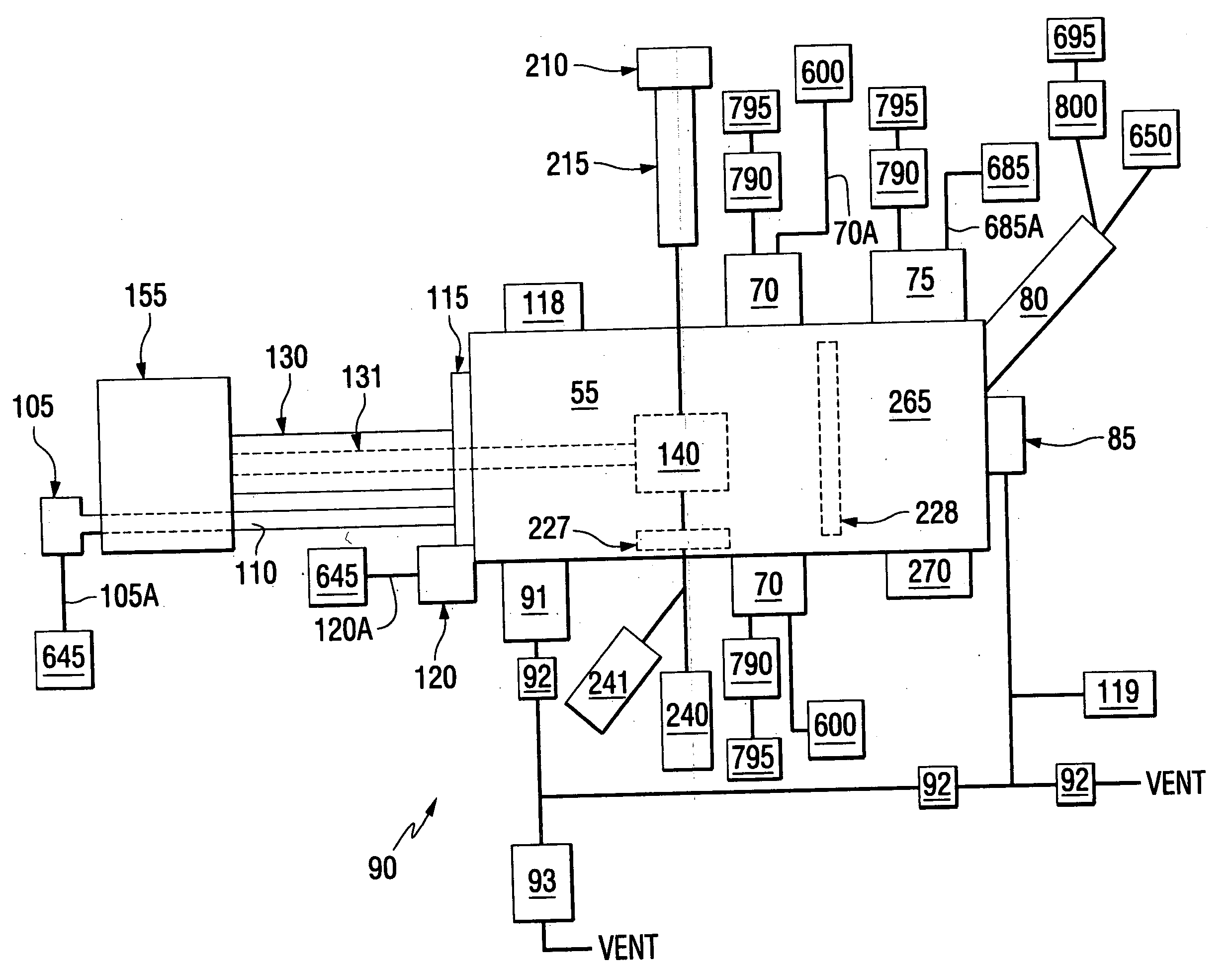 Device and method for milling of material using ions