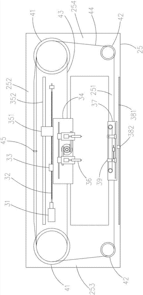 Double-lens double-bottom-light transverse synchronous movement system and image detector using same