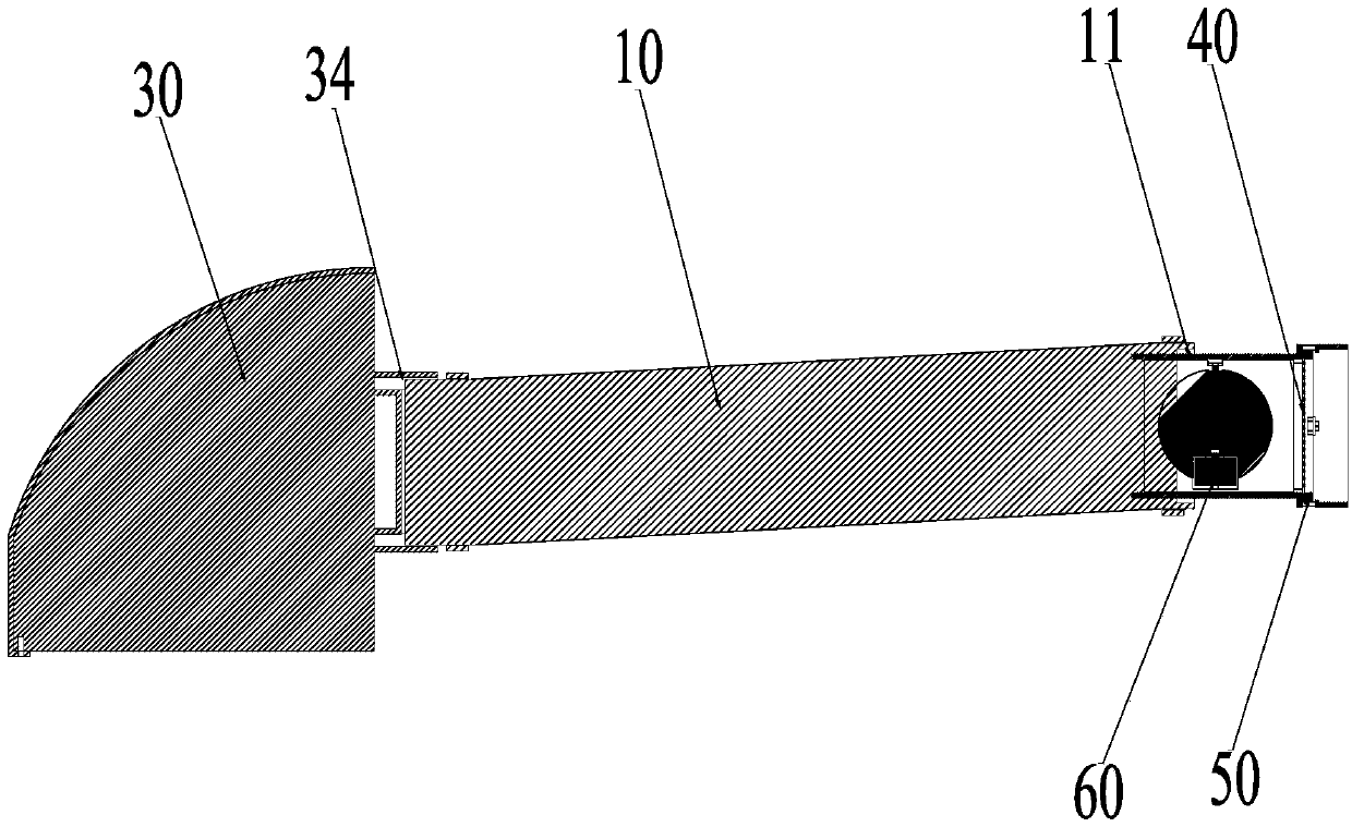 Outdoor connecting pipe structure and air conditioner indoor unit with same