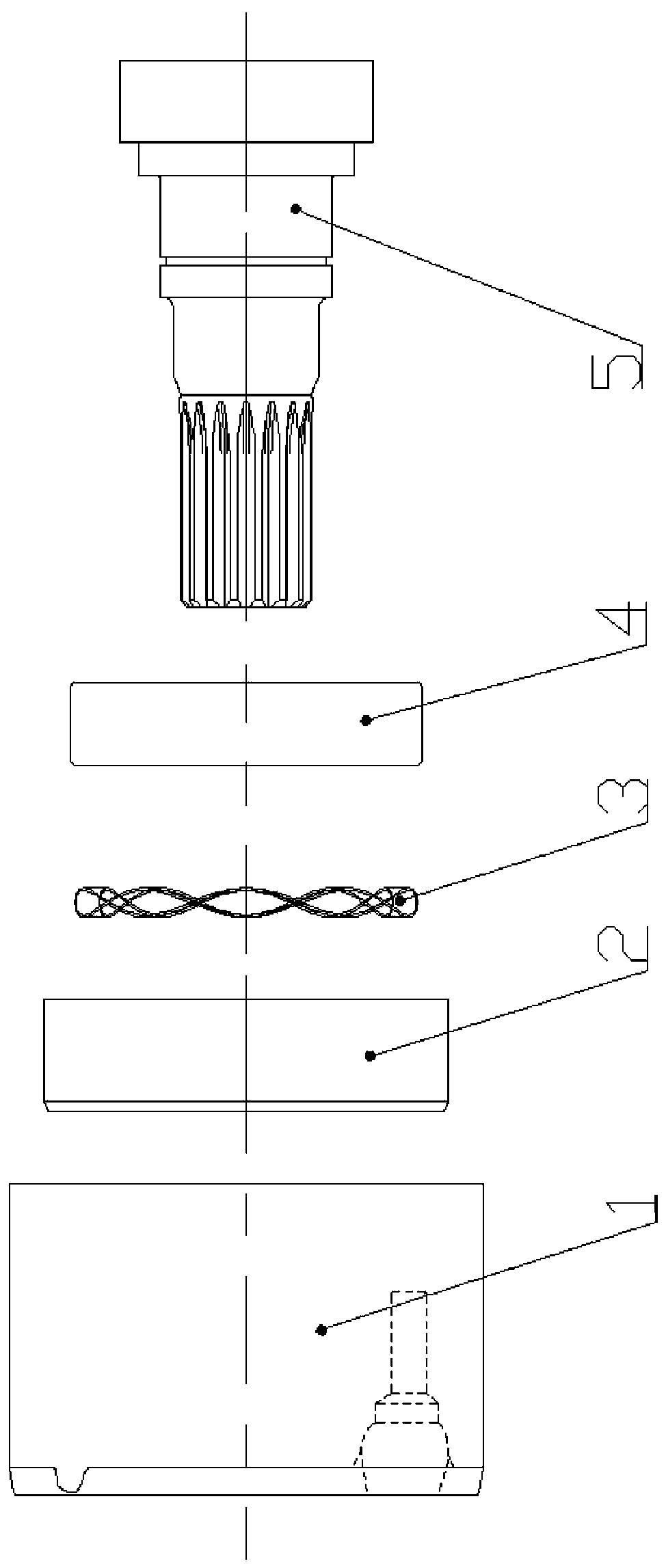 Assembly structure of automobile reduction gearbox body and motor shaft