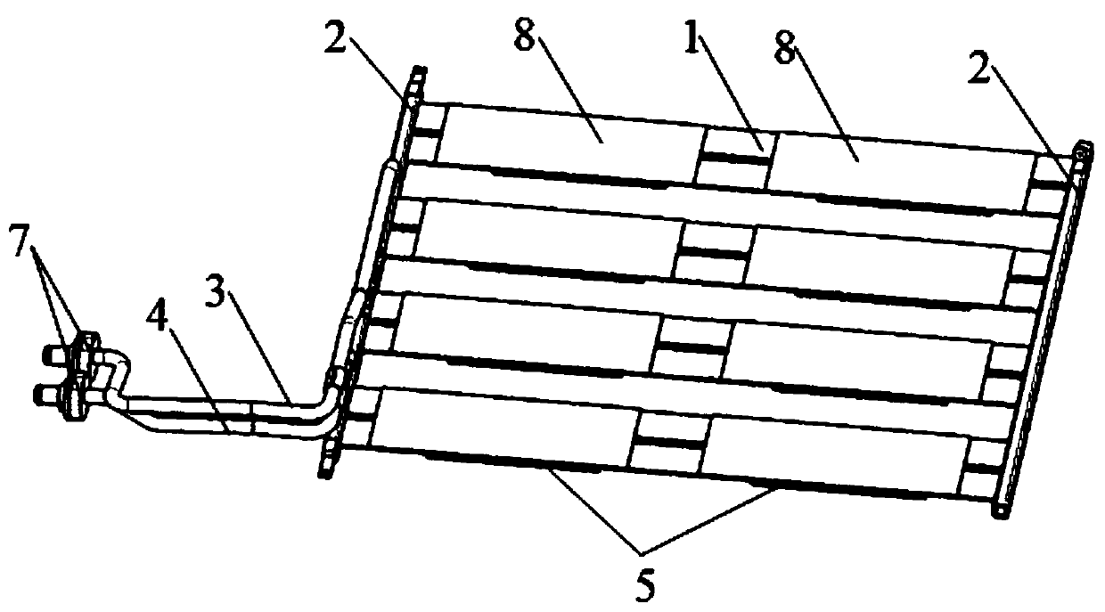 Power battery cooling and heating system