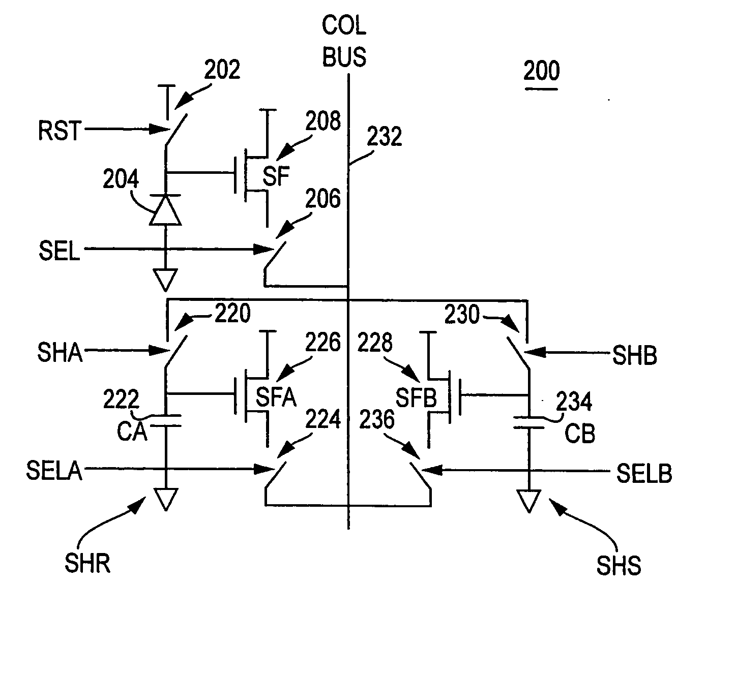 In-pixel kTC noise suppression using circuit techniques