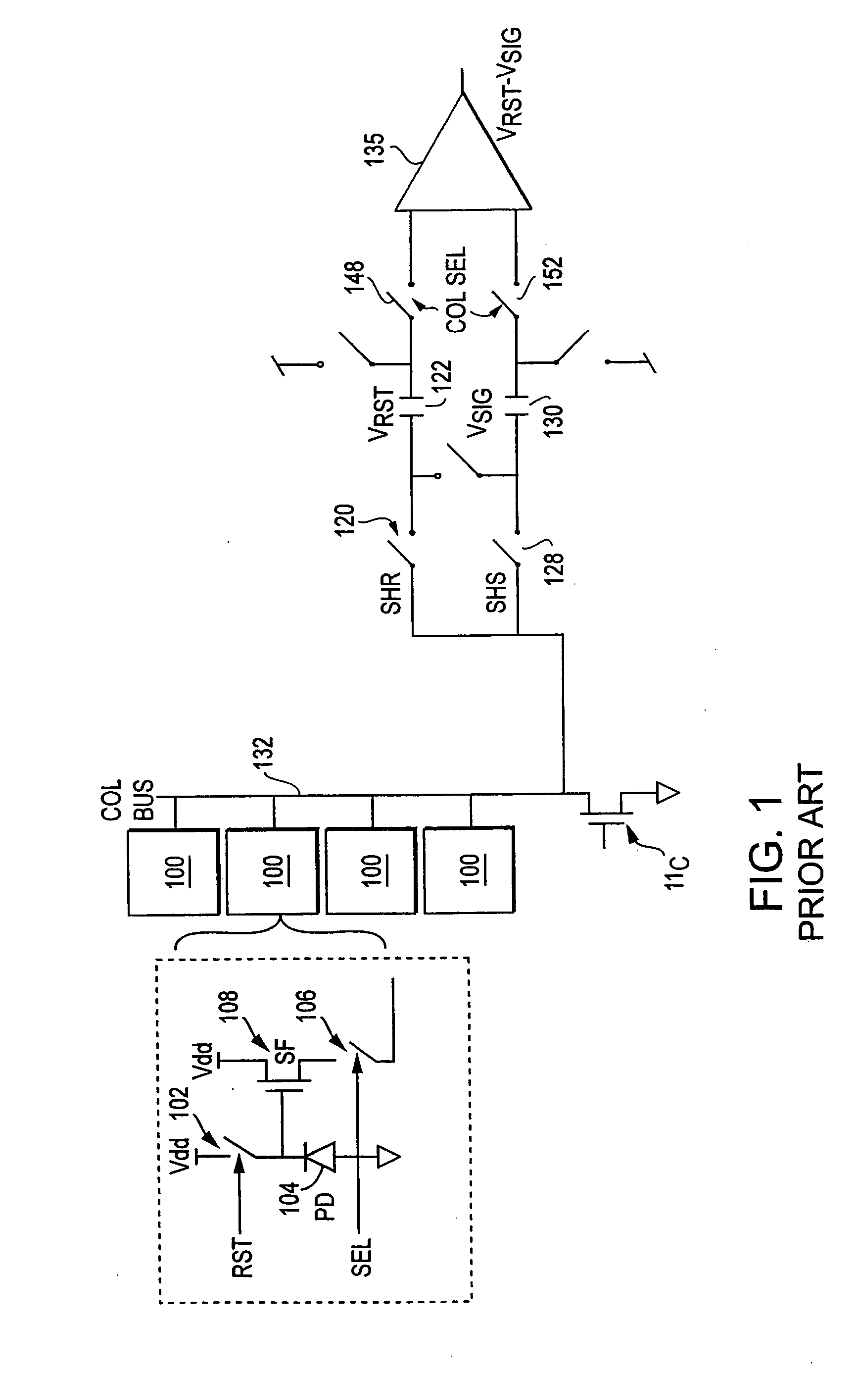 In-pixel kTC noise suppression using circuit techniques