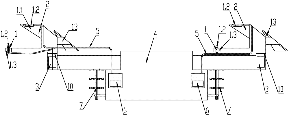 Water cutting falling coal mining method and water cutting falling coal mining machine