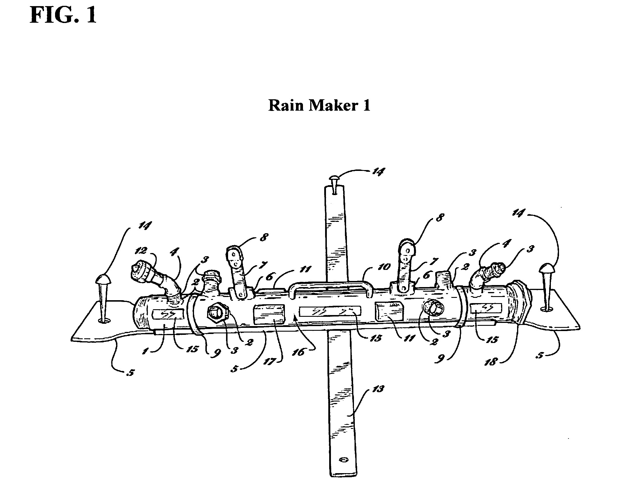 Rain maker wildfire protection and containment system