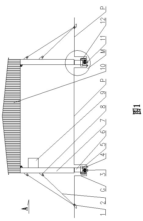 Self-moving steel structure workshop